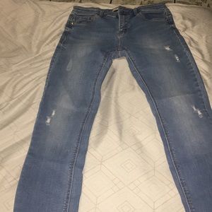 light washed jeans